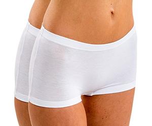 HERMKO 5700 2 Collant da Donna Realizzati in Morbido Cotone/Elastan, Farbe:Bianco, Größe Damen:44/46 (M)