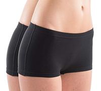 HERMKO 5700 2 Collant da Donna Realizzati in Morbido Cotone/Elastan, Farbe:Nero, Größe Damen:48/50 (L)