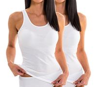HERMKO 61310 Confezione da 2 Canotta Intima da Donna, 100% Poliestere