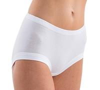 HERMKO Confezione da 3 slip da donna in 100% cotone biologico con coulisse e fondo gamba elastico 9114001