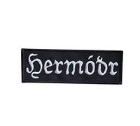 HERMODR (Hermóðr), Metallo nero, Ambiente scuro, Dungeon Synth, Kalmankantaja, Burzum, Lucentezza, Atmosferica, Mistica, Natura Ricamato Ferro su Applique Accessorio Souvenir