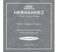 Hernandez »TITANIUM CLASSIC SET TI-700 - GREY - MT« Corde per chitarra classica - Medium Tension - Più una corde D4 aggiuntiva