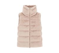 Herno - Lady Alternative Fur and Nylon Ultralight Vest - - Jackets - Donna - Beige - L