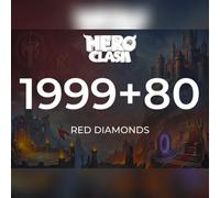 Hero Clash - 1999 + 80 Red Diamonds Direct Top-Up - GLOBAL