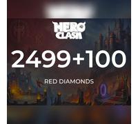 Hero Clash - 2499 + 100 Red Diamonds Direct Top-Up - GLOBAL