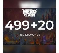Hero Clash - 499 + 20 Red Diamonds Direct Top-Up - GLOBAL