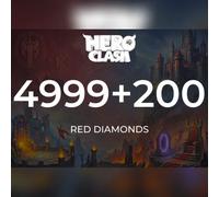 Hero Clash - 4999 + 200 Red Diamonds Direct Top-Up - GLOBAL