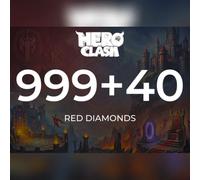 Hero Clash - 999 + 40 Red Diamonds Direct Top-Up - GLOBAL