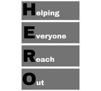 HERO - Helping Everyone Reach Out: agenda, notebook, journal, planner, organizer, diary, memories, funny gift for family, friends and coworkers
