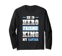Hero King Friend Jesus Bible Verse Shirt Maglia a Manica