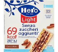 Hero Light Barretta ai Cereali con Cioccolato a Latte Senza Zuccheri Aggiunti 120g