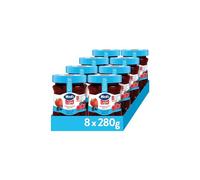 Hero Light Confettura di Frutti di Bosco Light, 8 Vasetti da 280 gr, Marmellata e Confettura Extra, Frutta di Alta Qualità, Senza Conservanti e Coloranti, Pochissime Calorie per Porzione