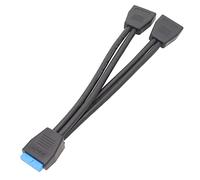 hero-s Cavo di prolunga USB 3.0 Header 19/20 Pin 1 A 2 Y Splitter Adattatore di estensione interna FAI DA TE 19 Pin Header Femmina