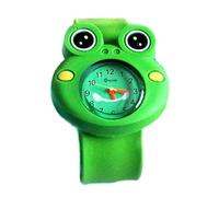 hero-s Orologio da polso per bambini, carino, per farfalla, ape, elefante, rana, orologio da polso elettronico, Rana verde., Cinturino