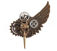 Hero-s spilla steampunk gotica in metallo, metallo