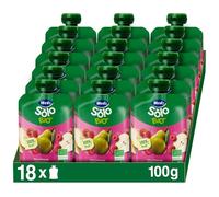 Hero Solo Bio Frutta Frullata Pera e Lampone, 18 Pouch 100g