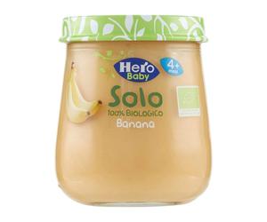 Hero Solo Omogeneizzato di Banana 100 % BIO 6 vasetti da 120 g