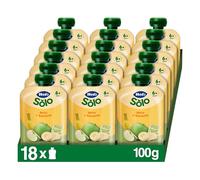 Hero Solo Pouch Frutta Mela e Banana Vitamina C, Bimbi 6+, 18x100g
