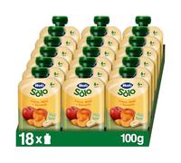 Hero Solo Pouch Frutta Pesca, Mela, Banana Vitamina C, Bimbi 6+, 18x100g