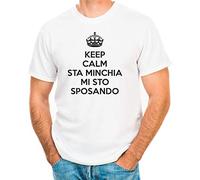Hero Tee T-Shirt Addio al Celibato Keep Calm Sta m… Mi STO sposando - Maglia Uomo