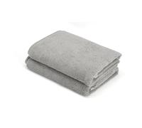 HeroBasic - 2 Teli doccia, 100% cotone, morbidi, pacco da due (70X140 cm) (Grigio)
