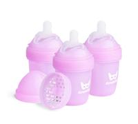 Herobility Double Anti-Colic Baby Bottles - 5 fl oz/140 ml - Confezione da 3 - Viola
