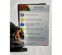 Heroclix Invincibile Iron Man Set Ferro Doom #042 Super Raro Figura W/ Scheda