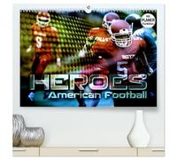 HEROES - American Football (hochwertiger Premium Wandkalender 2026 DIN A2 quer), Kunstdruck in Hochglanz: Fantastische Bildkompositionen dynamischer Actionszenen vom Football Field