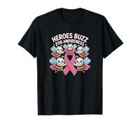 Heroes Buzz for Awareness Halloween Cancro al Seno Maglietta