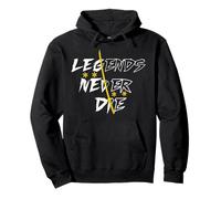 Heroes Get Remembered But Legends Never Die Vintage Retro Felpa con Cappuccio