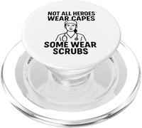Heroes in Scrub | Regalo di apprezzamento per la Giornata Internazionale degli Infermieri PopSockets PopGrip per MagSafe
