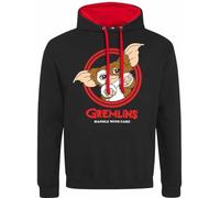 Heroes Inc. Gremlins Three Rules - Felpa con Cappuccio, Taglia L, Colore: Nero