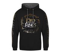 Heroes Inc. Il Signore degli Anelli Logo Uomo Felpa con Cappuccio Multicolore L 50% Cotone, 50% Poliestere Regular