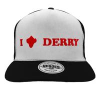 Heroes Inc. Men's En-I Heart Derry Snapback Cap, White, One Size