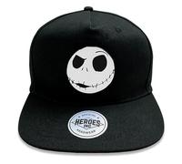 Heroes INC Nightmare Before Christmas Jack Cappello Visiera Piatta Nero Regolabile Snapback cap