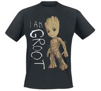 Heroes Inc. Unisex Guardians of The Galaxy I Am Groot T-Shirt (Pack of 1) XL Bla