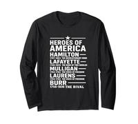 Heroes of America - Maglietta Colorblast di Hamilton Revolution Legends Maglia a Manica