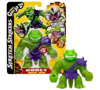Heroes of Goo Jit Zu BANDAI Action Figure Scoprite gli Stretch Strikers Figura Rock Jaw, struja e allunga, multicolore, CO42845