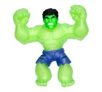 Heroes of Goo Jit Zu Bandai - Statuetta di Azione Universo Marvel Hulk il tuo eroe preferito brilla al buio, struja e allunga, multicolore, CO42714
