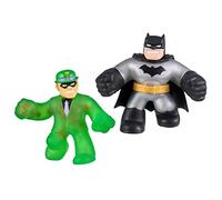 Heroes of Goo Jit Zu DC Versus Pack - 2 Stretchy, Squishy Figures with Super Squishy Batman versus Super Gooey Riddler, Perfect Christmas/Birthday Present For 4 To 8 Year Olds, Stretchy Tactile Play