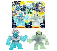 Heroes of Goo Jit Zu Deep Goo Sea Battle Pack - Esclusivo Ice Blast Blazagon VS Horriglow Figure croccanti e Oozy per battaglie fuori dal pacchetto!