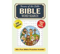 Heroes of the Bible: Bible Word Search for Kids: Bible Word Searches for Kids Featuring Heroes Like David, Esther, Moses, and Ruth | 6x9 inches, 110 ... Puzzles - Great Gift for Learning and Travel
