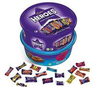 Heroes & Roses Cioccolatini Vaschetta | Varietà di cioccolato latte latte nocciola, arancia, caramello | Con Rivenditori | Regalo perfetto per amanti del cioccolato, amici, familiari, parenti, Natale
