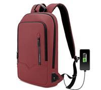 HEROIC KNIGHT Zaino per Laptop 17.3 Pollici Porta iPad Notebook Computer Uomo Donna con Porta USB Impermeabile Ultraleggero Lavoro Uffico Università Scuola Viaggio Business (14L Rosso)