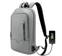 HEROIC KNIGHT Zaino per Laptop da 15.6 Pollici iPad Notebook per Uomo Donna | Zaino Computer con Porta USB Impermeabile Ultraleggero Lavoro Uffico Università Scuola Viaggio Business (11L Grigio)