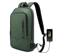 HEROIC KNIGHT Zaino per Laptop da 15.6 Pollici iPad Notebook per Uomo Donna | Zaino Computer con Porta USB Impermeabile Ultraleggero Lavoro Uffico Università Scuola Viaggio Business (11L Verde)