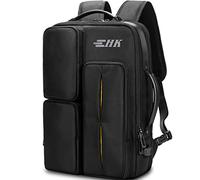 HEROIC KNIGHT Zaino Viaggio Impermeabile Grande Laptop Portatile 15,6 Pollici Notebook Computer Lavoro Uffico Università Scuola Business Uomo (Nero)