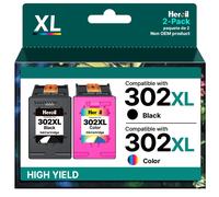 Heroil 302 XL 302XL Cartucce d'inchiostro Sostituzione per HP 302 nero e colore