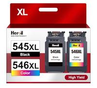 Heroil PG-545 CL-546 XL PG-545XL CL-546XL Cartucce d'inchiostro Sostituzione per Canon 545 546 XL Multipack per Pixma MX490 MX495 MG2550s MG2550 TS3150 TS3151 TS3350 TR4550 TR4551