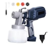 HeroJet Pistola a spruzzo per vernice elettrica con 4 ugelli, ideale per la verniciatura